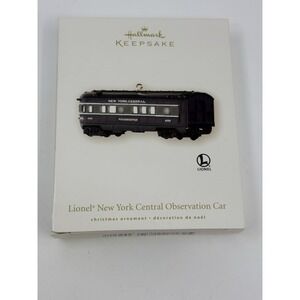 Hallmark Lionel train New York Central Observation Car Keepsake
